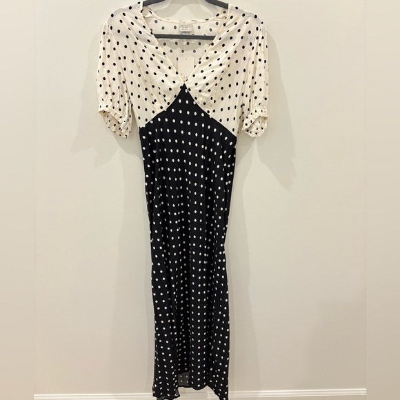Polka Dot V-Neck Dress - Picture 1 of 3